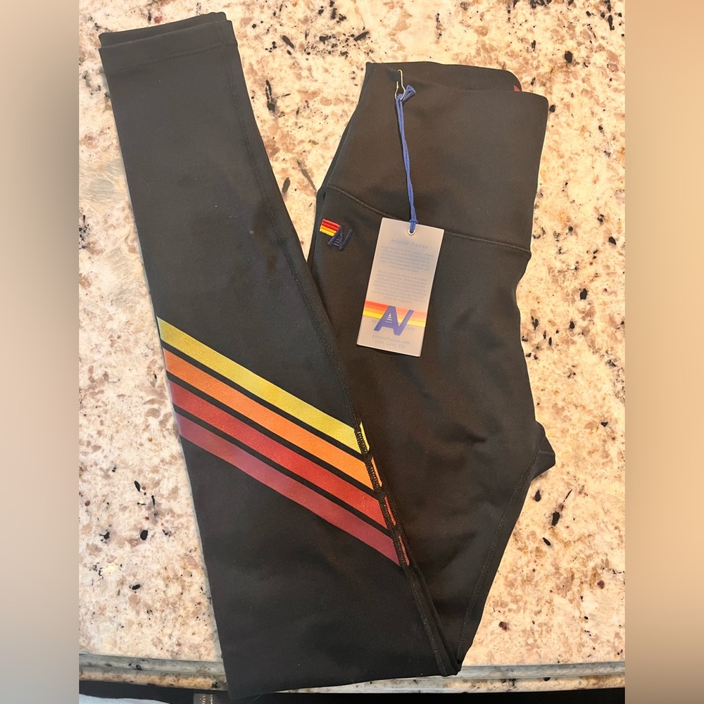 Brand new Aviator Nation Womens black leggings